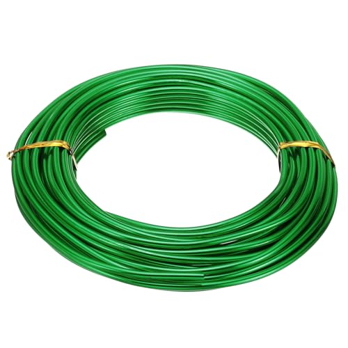 PATIKIL 32.8ft Aluminum Wire, 1pcs Jewelry Wire Aluminum Craft Wire 3mm 9 Gauge Wire Metal for Jewelry Making Beading Crafting Pendants Art, Green - color: Green, size: 3mm