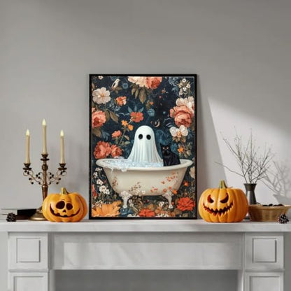 RYMILIE Halloween Diamond Art Kits for Adults Bathtub Ghost 12x16inch - color: DP00940