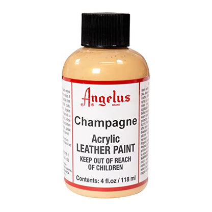 Angelus Acrylic Leather Paint, 4 oz, Champagne - color: Champagne, size: 4 Fl Oz (Pack of 1)