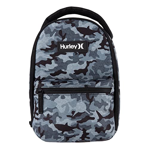 Hurley Men's Insulated Lunch Tote Bag - color: Grey Gamo