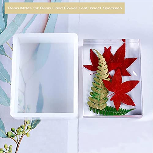 Resin Molds Silicone Kit, Square Pendant Molds for Resin, Insect Specimen | 8PCS,for Resin Jewelry