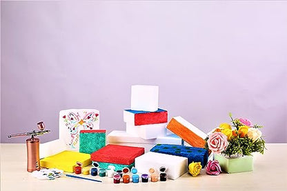 AMZQNART 8pcs 6x4x2in Craft Foam Blocks White for DIY Crafting and Model - size: 6×4×2in-8pcs