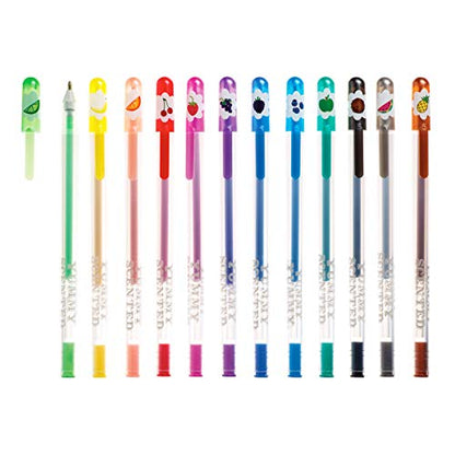Ooly Scented Yummy Yummy Glitter Gel Pens, Set of 12 | Ages 3+, 1.00mm Nib, Scented Glitter Pens for Kids and Adults, Fun Art and Stationery Supplies for School - style: Glitter Pens (Plastic Package)