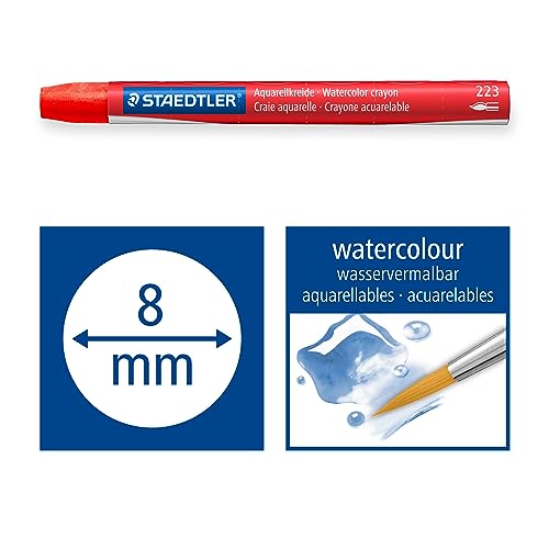 STAEDTLER 223 C24 Design Journey Watercolour Crayons - Assorted Colours (Pack of 24)