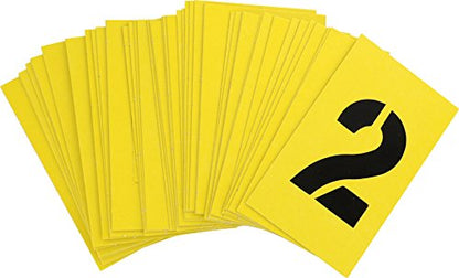 Hillman 847026 2-Inch Numbers, Letters, and Punctuation Combo Stencil Set - size: 2 Inch