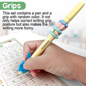 Magic Ink Copybooks for Kids Reusable Handwriting Workbooks for Preschools Grooves Template Design and Handwriting Aid Practice for Kids