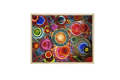 Da Vinci Pro Liquid Art Multi-Media Panel 6x6, 1-1/2" Deep Gesso Board with Natural Wood Frame, Raised Lip Wood Canvas Panel Ideal for Artists Using High Flow Acrylics and Alcohol-Based Dyes - size: 6x6"
