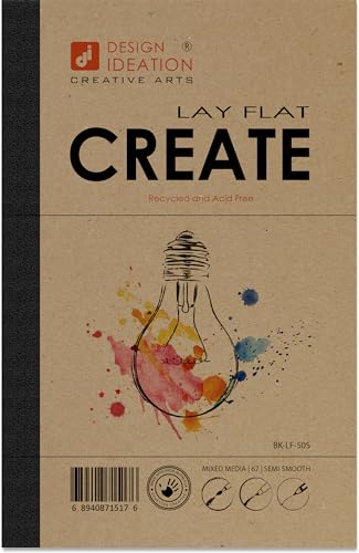 Design Ideation Lay Flat Create. Removable Sheet Sketchbook. Premium Paper. Smart-Bind Reinforced Lay Flat Binding. (5.5" x 8.5") LF-50100-LS - size: 50100 (5.5" x 8.5")