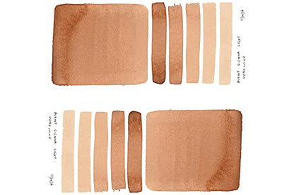 DANIEL SMITH Extra Fine Watercolor Half Pan Burnt Sienna Light (284650230) - color: Burnt Sienna Light