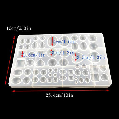 yuntop Jewelry Casting Molds,Gem Jewelry Silicone Casting Mold - size: large