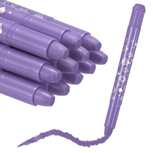 MECCANIXITY Twist Crayons, Twist Crayons Gel Watercolor Set Washable Silky Smooth for Arts Drawing DIY Craft Project Coloring Supplies Gift(Light Purple, Pack of 11) - color: Light Purple