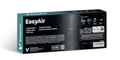 Vallejo - Airbrush EasyAir, Profesional Dual-Action Gravity-Feed System with 0.3mm Nozzles and 0.3 fl.oz. Cup Included, Ultra-Light Alloy Construction, Perfect for Model Building and Miniatures