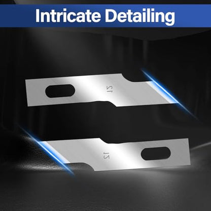120 Pack Hobby Knife Blades, #12 High Carbon Steel Replacement Blades for Craft & Art, Standard Sharpness Craft Knife Refills for Paper, Fabric & Thin Plastic - style: #12