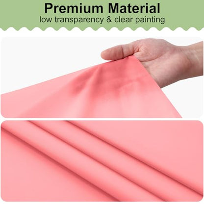 misaya 6 Packs Plastic Table Cloth Peach Disposable Tablecloth - color: Peach, size: 54" X 108"