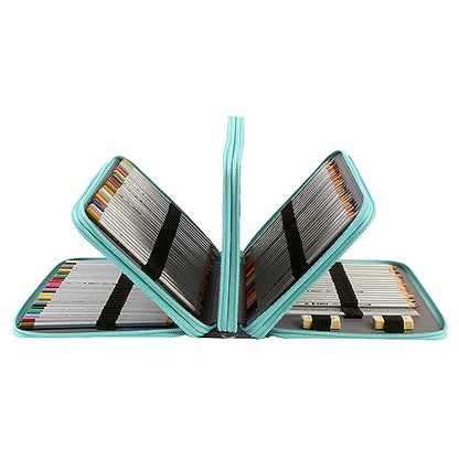 200 Slots Pencil Case Organizer With Removal Handle Strap - color: Daisy, size: 200