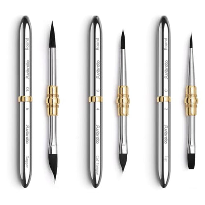 3pcs Dual-Tip Travel Watercolor Brushes Set