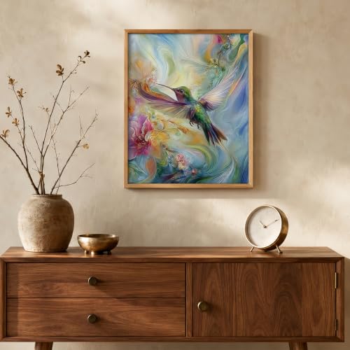 Mosaflare 5D Hummingbird Diamond Painting Kits for Adults 12x16 Inch - color: KM1234-1