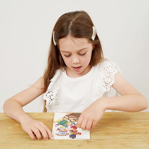 Tiger Tribe Collage Art Set for Kids - All-in-One Craft Kit with Scissors, Stickers & Pattern Pages, Ideal for Ages 7-12, Creativity & Learning