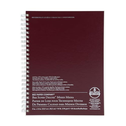 Bee Paper - 14"x 17" Super Deluxe Mixed Media Sketching Pad, 50 Sheets - size: 14-inch x 17-inch, 50 Sheet Wire Bound Pad