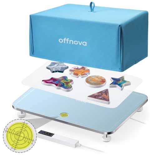 OFFNOVA 16×20" Large Resin Heating Mat & Leveling Table, 2-in-1 Epoxy Resin Tools, Resin Curing Machine for Resin Molds, Undeformed Resin Dryer with Smart Timer & Temperature Control, Silicone Mat - size: 16*20" Resin Curing Kit