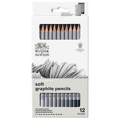 Winsor & Newton Studio Collection, Graphite Pencils, Set of 12 - style: 12 Graphite Pencils