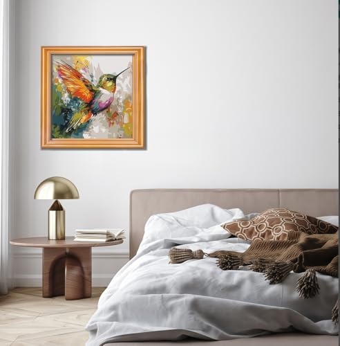 BYGFHLYW Animal Hummingbird Paint by Numbers Kit for Adults Beginners - color: PB250-1