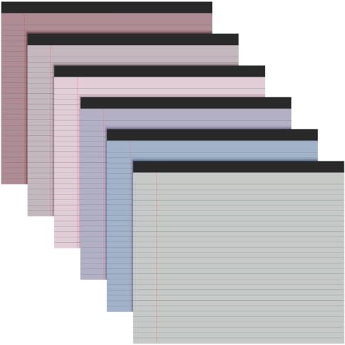Lincia 6 Pcs Legal Pads Landscape Notebook, Classic Color - color: Classic Color