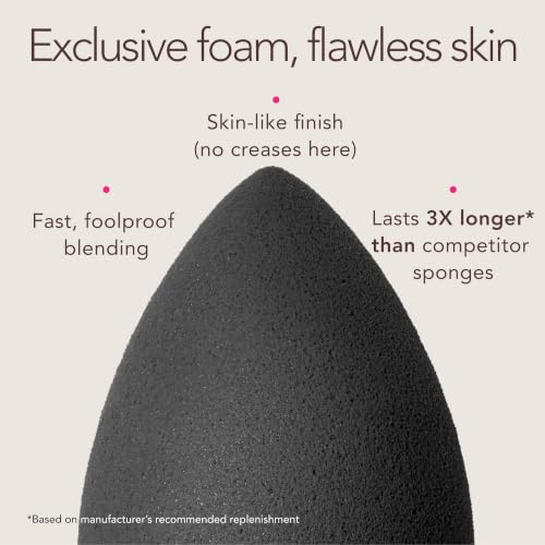 Beautyblender® | Pro Blender Makeup Sponge | Blend Liquid Foundations, Powders and Creams | Streak Free Application | Vegan, Cruelty Free | Made in USA - color: Pro Black