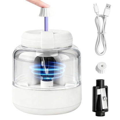 Electric Pencil Sharpener, Rechargeable Automatic Pencil Sharpeners for Kids Rechargeable Portable Small Pen Sharpener for Kids Gift,Can Replacement Blades,for in for 6-8mm Pencils for Home/School