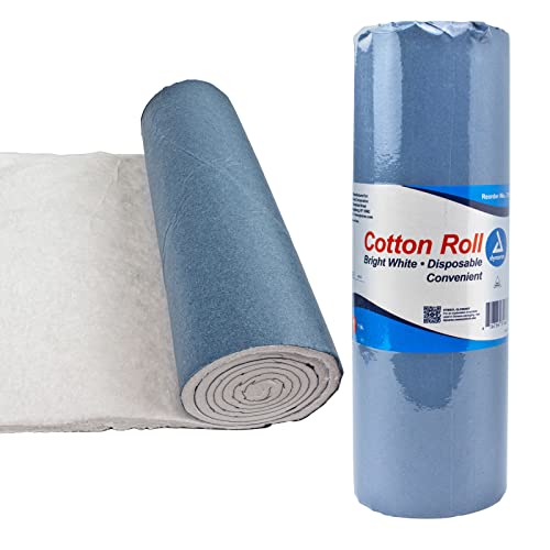 Dynarex Cotton Roll – Non-Sterile, Soft and Absorbent Cotton in an Easy to Tear & Use Roll, 1-Pound, 12” x 56", White, 1