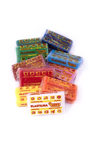 Jovi - Non-Hardening Modeling Clay, 10 Bars, Each 1.75oz, Total of 1.1 lb - color: Basic