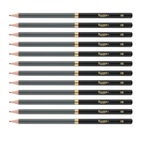 Cezanne Graphite Drawing Pencils Set - HB, Set of 12 Break-Resistant Graphite Lead, Easy-to-Sharpen Sketch Pencils, Master Artist Quality Graphite Pencils for Technical and Artistic Drawing - color: HB, size: Set of 12