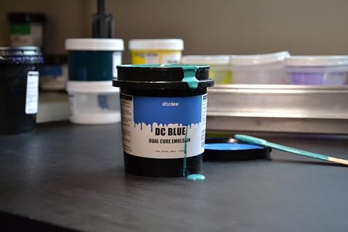Ecotex® DC Blue Dual Cure Photo Emulsion - Screen Printing Emulsion, 1 Pt | Photo Emulsion For Silk Screens And Fabric - Works With Plastisol And Water Based Ink, Diazo Included, Made In The USA, 1 Pt - size: 16 fl oz
