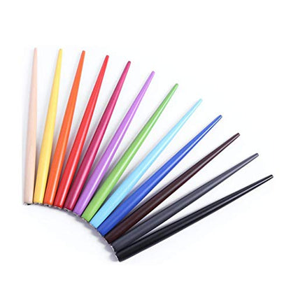 Professional Manga Gothic Pen Dip Pen Calligraphy Drawing Pen Kit, 7 Pen Holders Handles, 12 Nibs (7 Fountain Pen Nib, 5 Flat Nib) - 7 Pcs A - color: 7 Pcs A