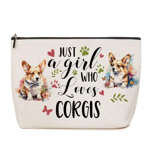 Lovdazzles Corgi Gifts for Girls Makeup Bag Funny Animal Cosmetic Bag - color: Multicolor 1770