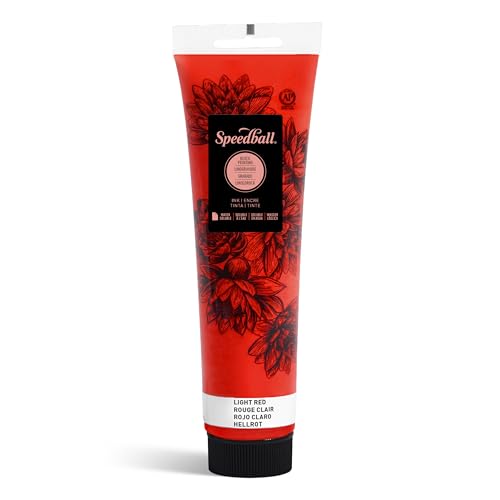 Speedball Water-Soluble Block Printing Ink, 5-Ounce Tube (Light Red) - color: Light Red, size: 5 fl oz