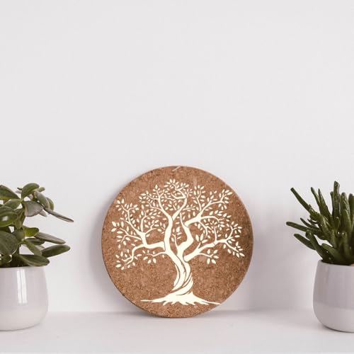 Tree of Life Stencil, Reusable Painting Template, DIY Home Decor | 11.8" x 11.8" Plastic Craft Stencil, Tree Wall Stencil, DIY Home Decor Template for Wood Wall Floor Fabric Glass Furniture - style: Tree of Life A