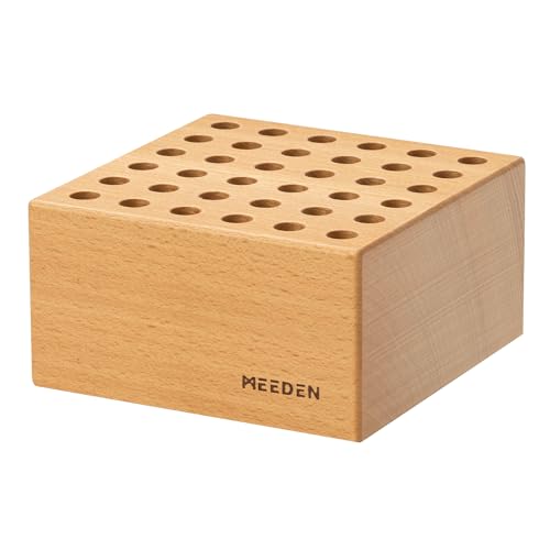 MEEDEN Beechwood Pencil Brush Holder: Paint Brush Storage Organizer - size: 1-PACK