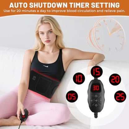 Red Light Therapy for Body, Infrared Light Therapy for Shoulder Waist Muscle, Upgraded 3 in 1 Led Beads, 660nm Red Light & 850nm Near Infrared Light Therapy Belt - size: 600 leds