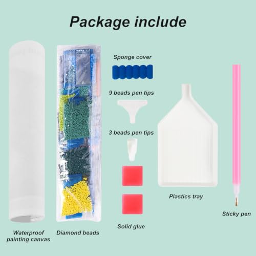 hill froeistung 5D Colorful Fish Diamond Art Painting Kits for Adults - color: HF-A051