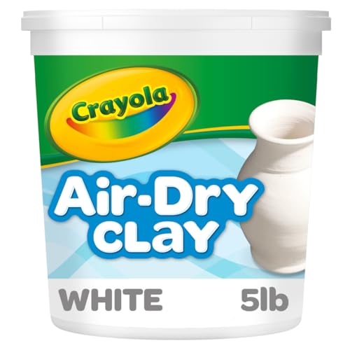 Crayola Air Dry Clay (5lbs), Teacher Supplies, Natural White Modeling Clay for Kids, Sculpting Material, Bulk Craft Supplies for Art Classrooms - color: White, size: 5lb