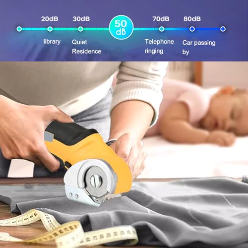 Electric Scissors 4.2V Cordless Cardboard Cutter with Safety Lock | Rotary scissors, Rechargeable Powerful Fabric Cutter, rotary cutter for fabric Cardboard Carpet Leather
