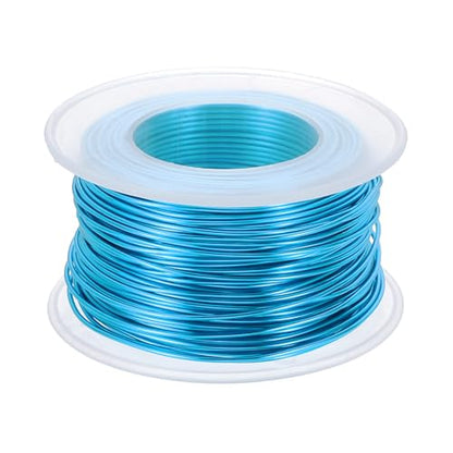 PATIKIL 18 Gauge 1mm Aluminum Craft Wire, 98.4 Ft Metal Wire Armature Bendable Wire for Jewelry Making Metal Wrap DIY, Bright Blue - color: Bright Blue, size: 1 mm x 30 m