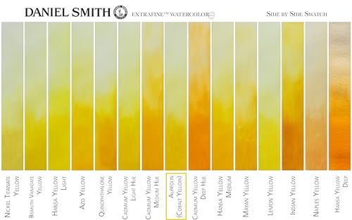 Daniel Smith Extra Fine Watercolor Paint, 5ml Tube, Aureolin(Cobalt Yellow), 284610006 - color: Aureolin (Cobalt Yellow)