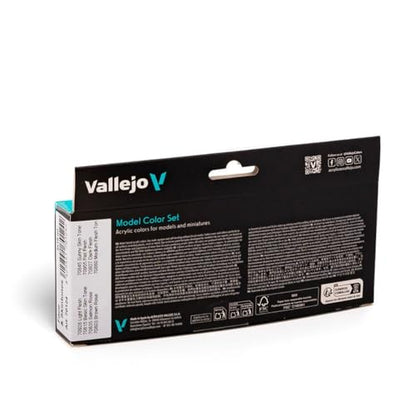 Vallejo - Model Color Face & Skin Tones Set | Modeling Acrylic Paints | 8 bottles x 18 ml (0.60 fl.oz.)