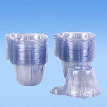 120Pcs 40ml Disposable Plastic Resin Mixing Cups Multipurpose Dispensing Cup for Mixing Paint, Epoxy, Jewelry Making, Resin Crafts DIY (Clear)