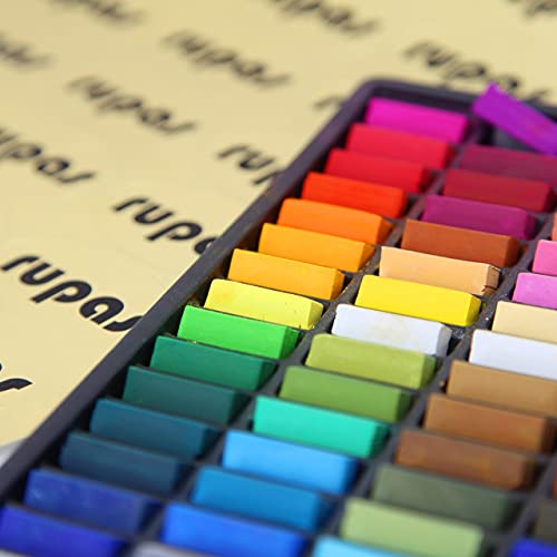 Rupas Soft Dry Pastel 64 Color Set Square Chalk - color: Rupas Dry Pastel 64 Color