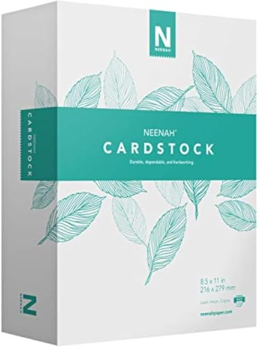 Neenah Vellum Bristol Cardstock,Lightweight,325 Sheets,67 lb/147 gsm,94 Brightness,8.5" x 11" - MORE SHEETS! (91633),(Pack of 6) - size: Ream (Pack of 6)