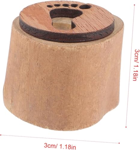 Wooden Animal Track Stamps 9 Paw Print Stamp Set for Nature Learning Crafts
