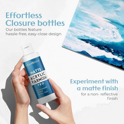 GRANOTONE Matte Acrylic Varnish 6.76 fl oz 200 ml - style: Matte